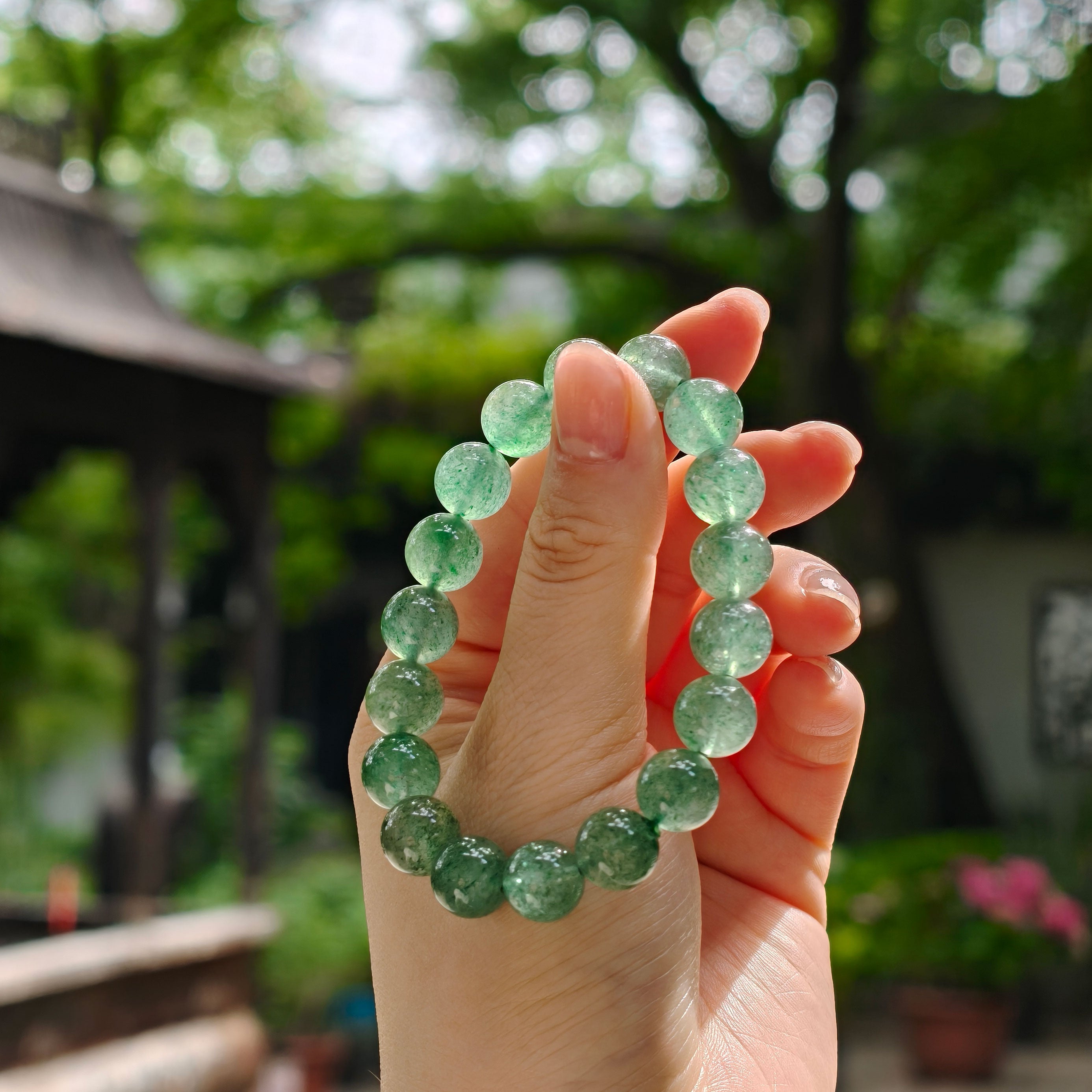 Natural Green Rose Quartz for Heart Healing - Etheris