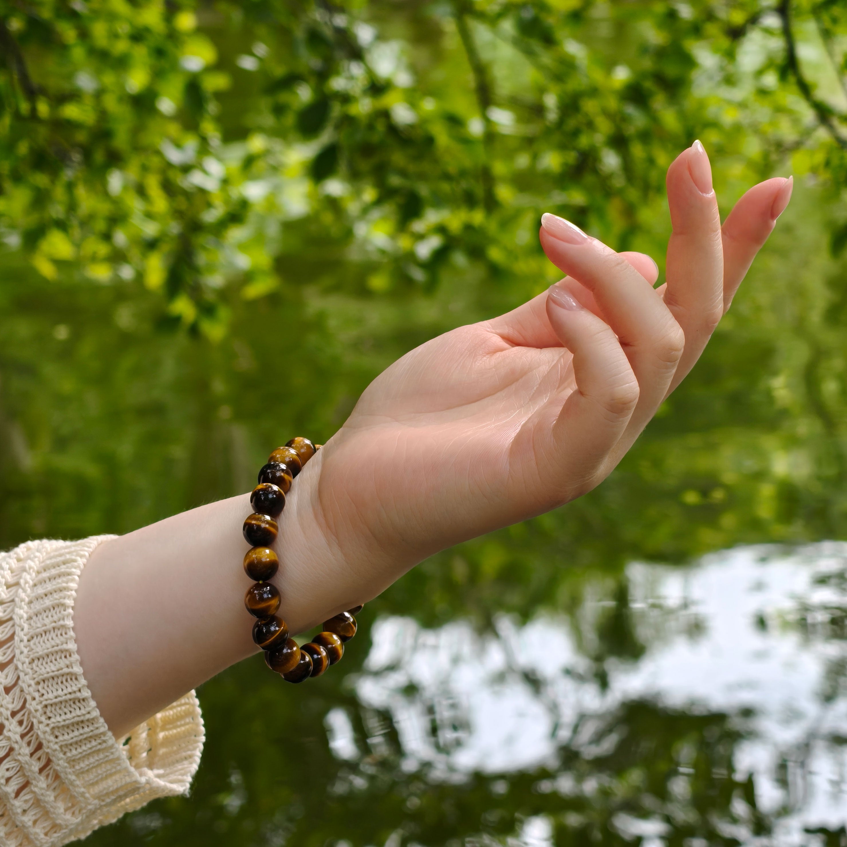 Natural Yellow Tiger's Eye Power Bracelet - Etheris