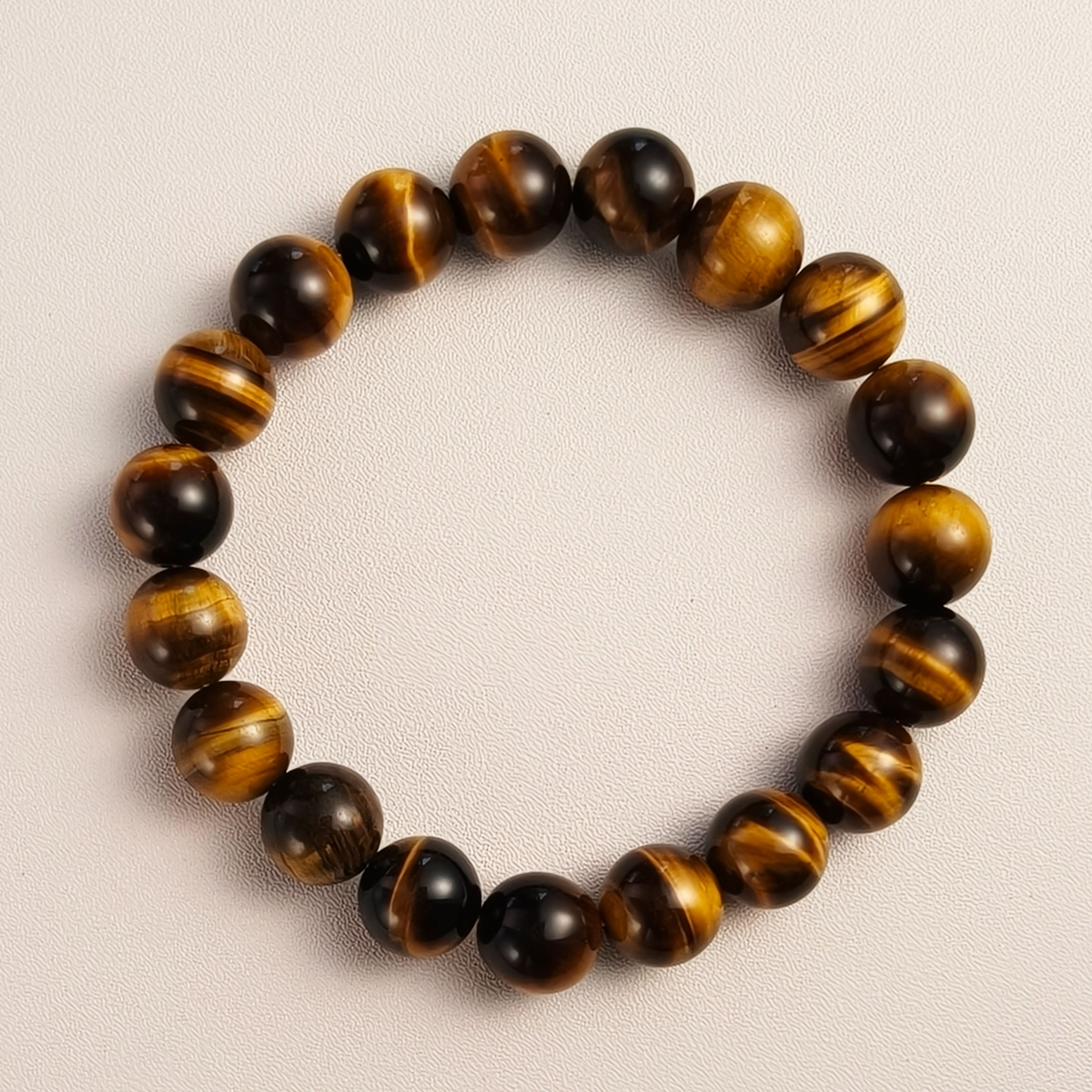 Etheris Golden Tiger Eye Bracelet - Unique Banded Crystal for Men & Women