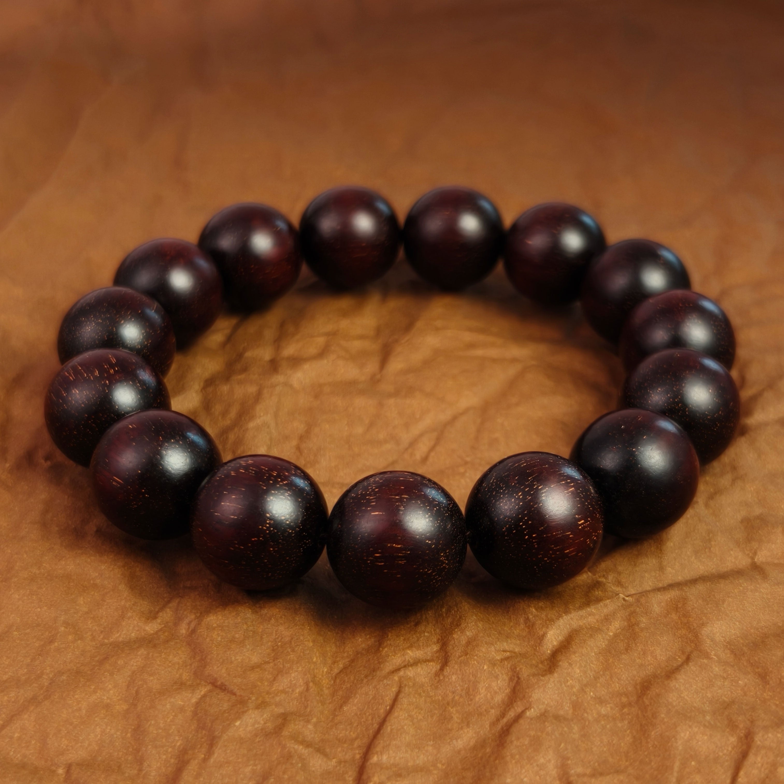 Red Sandalwood Bead Bracelet - Etheris