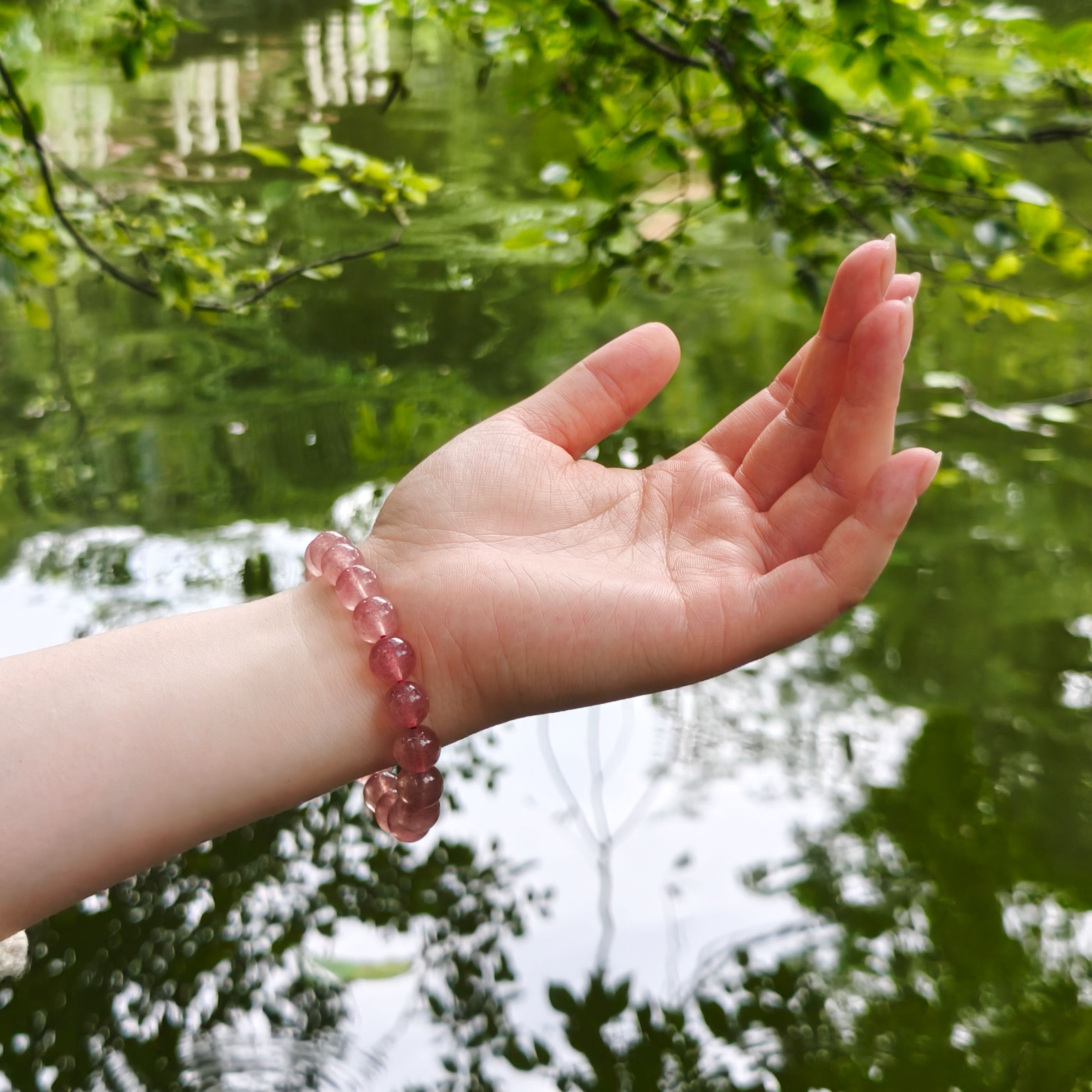 Etheris Premium Rose Quartz Bracelet - Ethically Sourced Natural Gemstone Jewelry