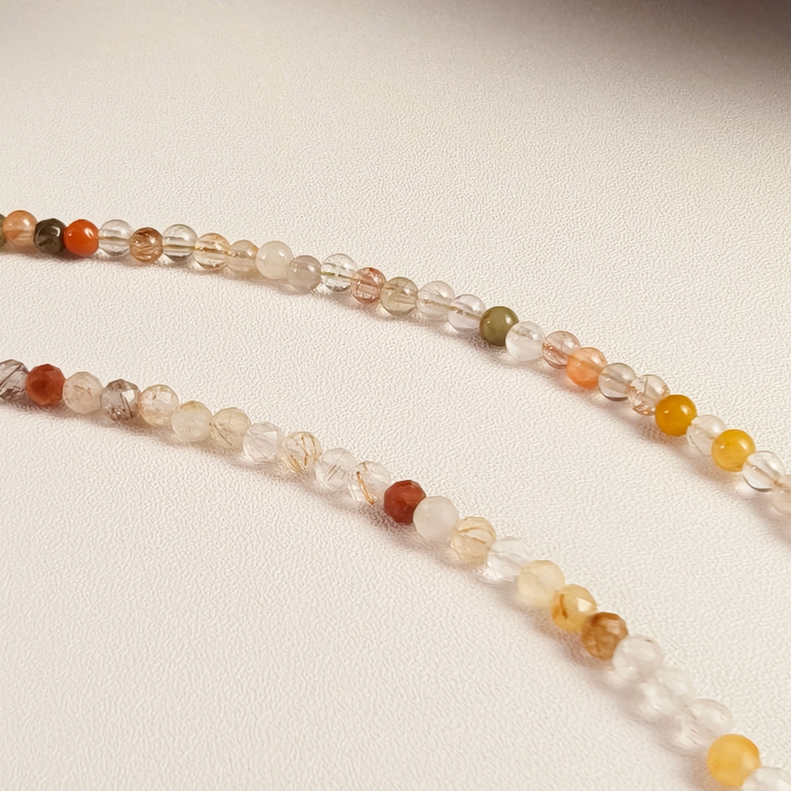 Etheris Stackable Rutilated Quartz Bracelet - Petite Crystal Jewelry for Layering