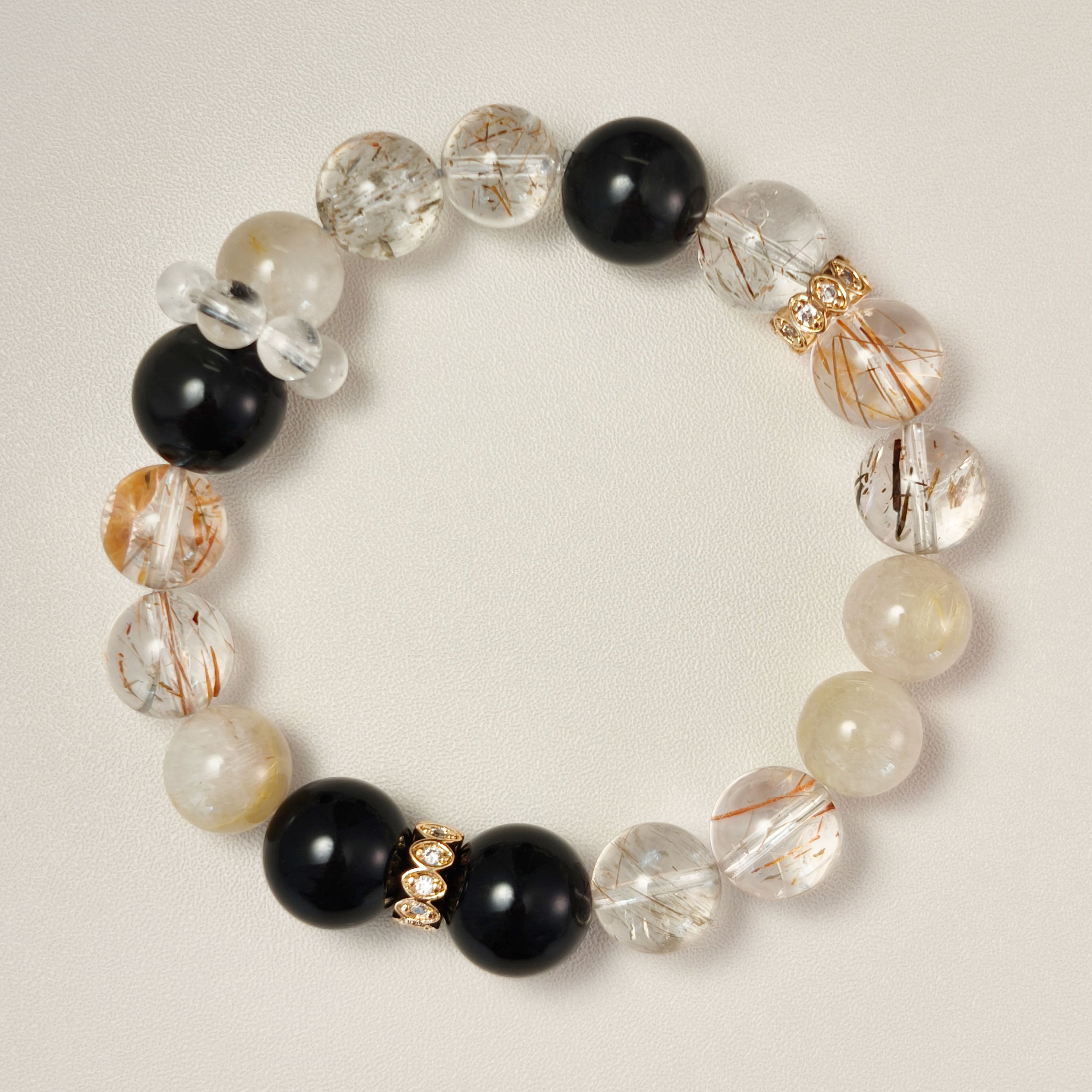 Etheris Super Seven Bracelet - Authentic Melody's Stone for holistic healing, stress relief, and enhanced protection, attracting wealth and luck.