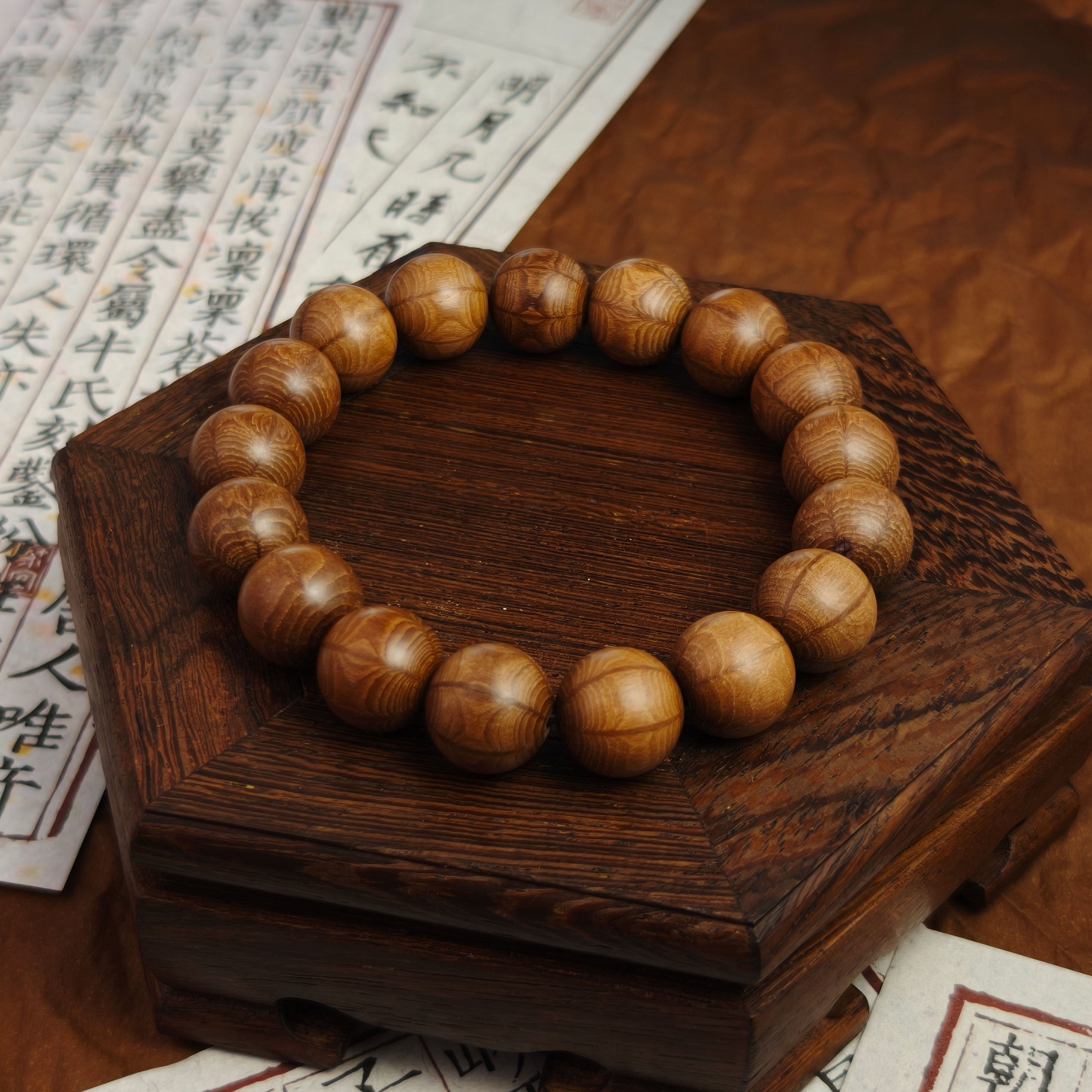 Abelia Biflora Wood Bead Bracelet - Etheris
